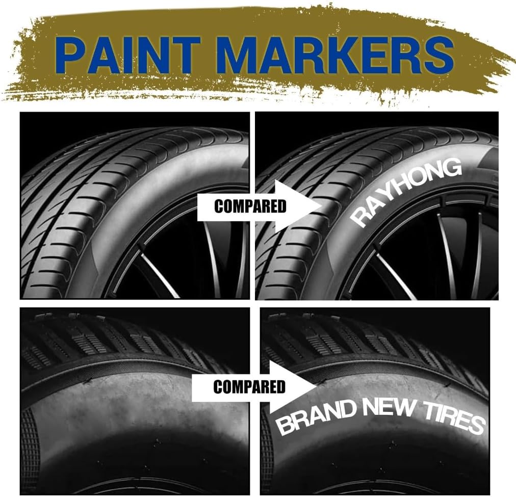 White Waterproof Cars Wheel Ti - Tee Height Marker ulasan dan harga