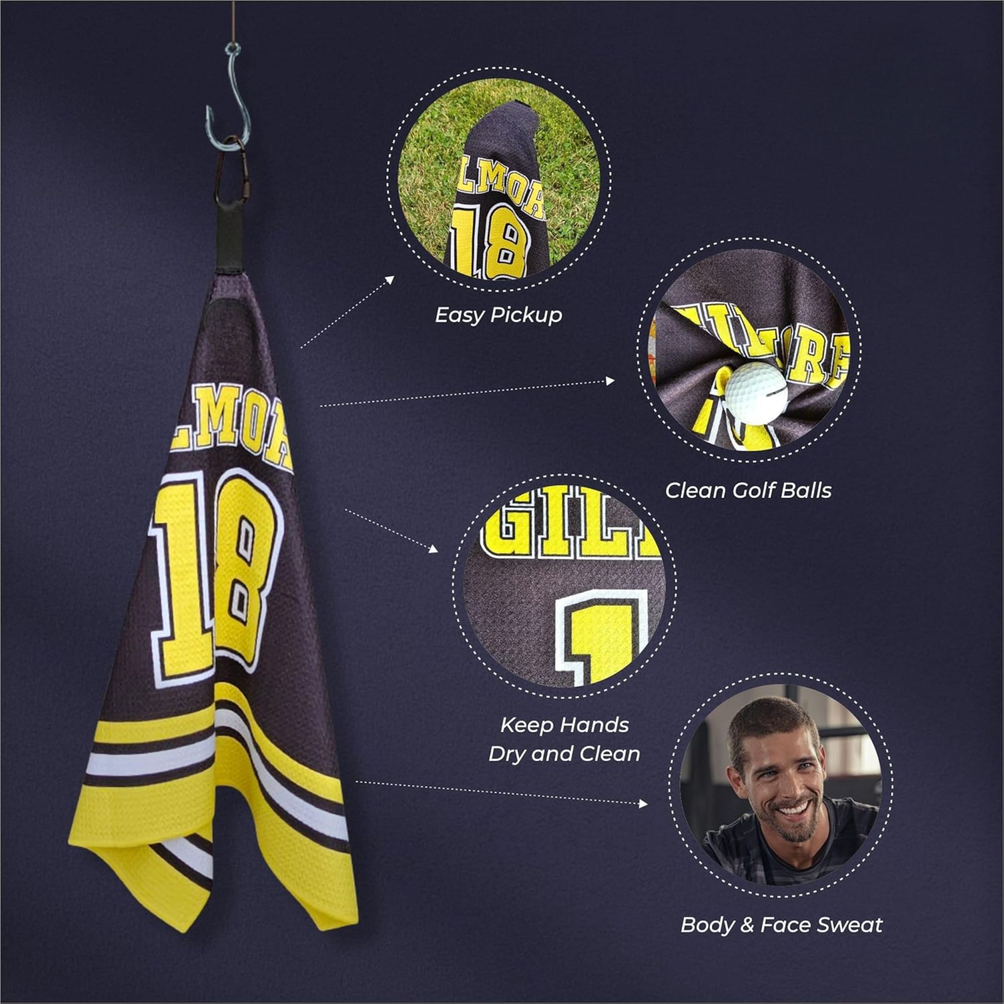 Happy Gilmore Waffle Golf Towe - Golf Towel Waffle ulasan dan harga