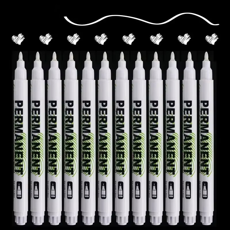 5Pcs White Marker Pens White M - Tee Height Marker ulasan dan harga