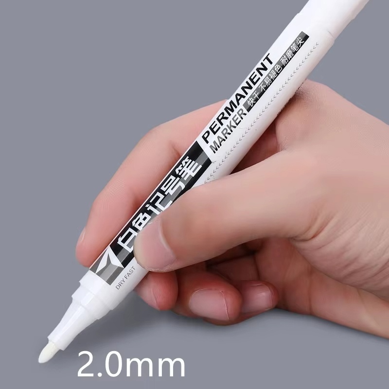 1-5pcs White Marker Paint Pen  - Tee Height Marker ulasan dan harga