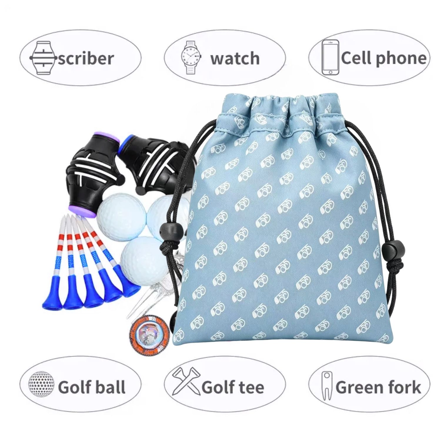 A Minimalist Blue Golf Valuabl - Golf Equipment Bag ulasan dan harga