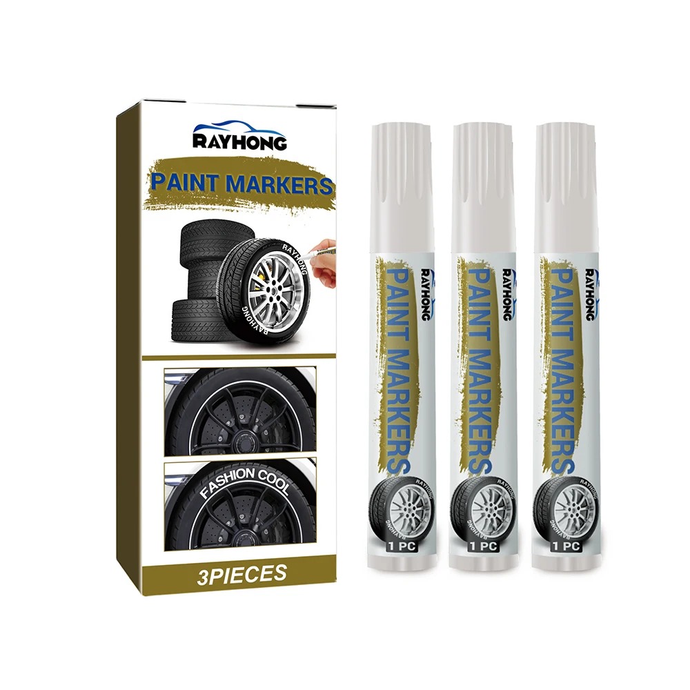 3 White Tire Paint Markers Wat - Tee Height Marker ulasan dan harga