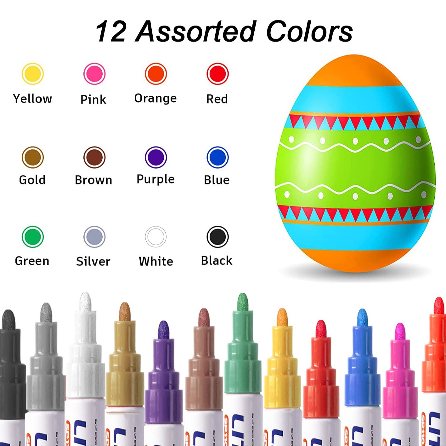 3mm Colorful 12 Colors Permane - Tee Height Marker ulasan dan harga