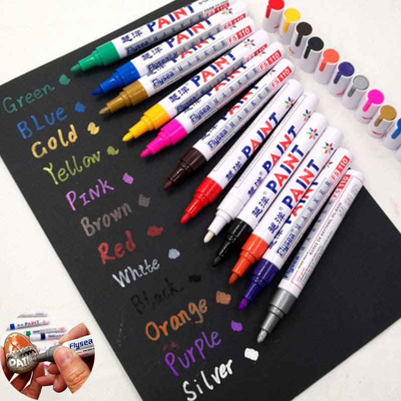 12 Color White Waterproof Rubb - Tee Height Marker ulasan dan harga