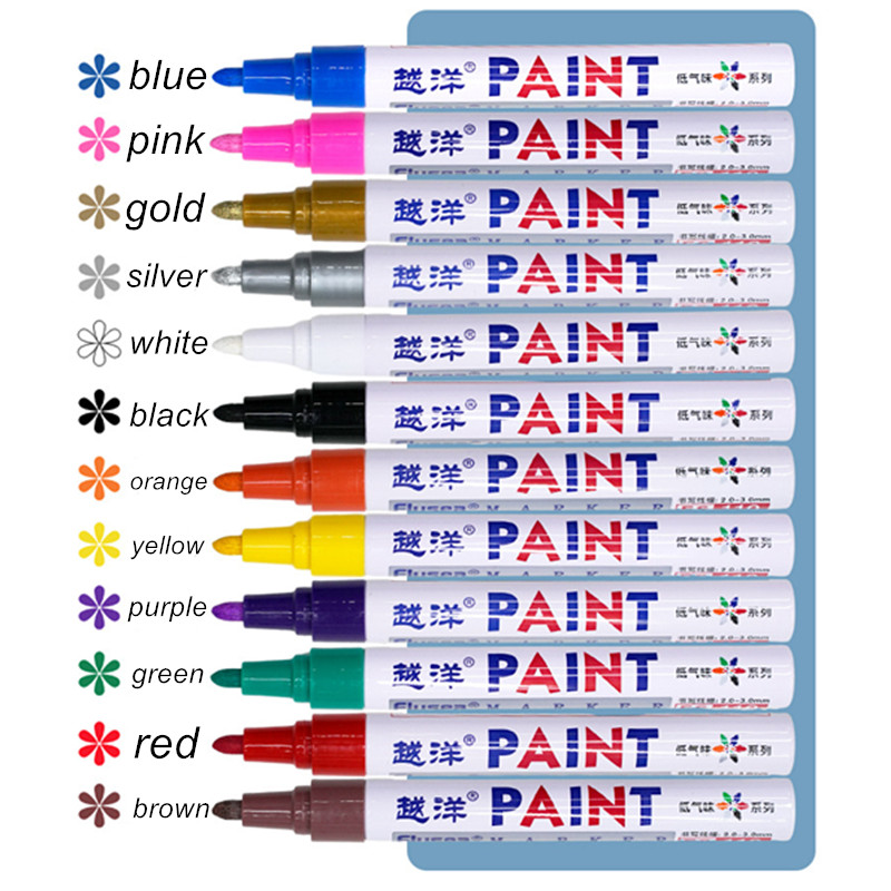 12 Color White Waterproof Rubb - Tee Height Marker ulasan dan harga