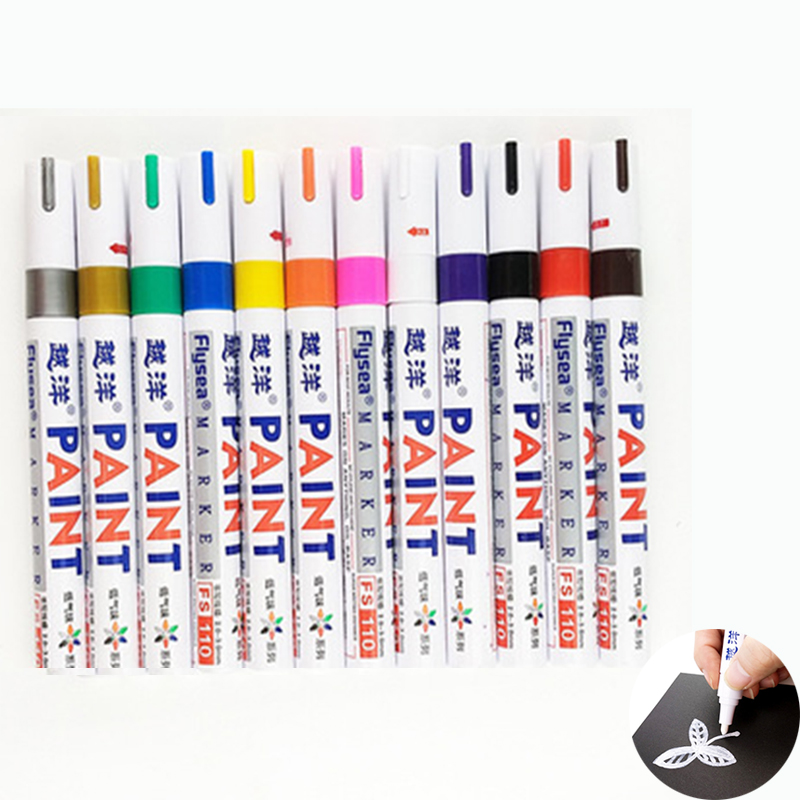 12 Color White Waterproof Rubb - Tee Height Marker ulasan dan harga