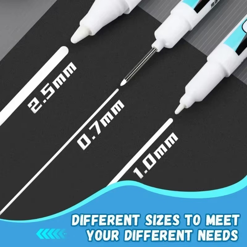 3-1PCS White Marker Pens Oily  - Tee Height Marker ulasan dan harga
