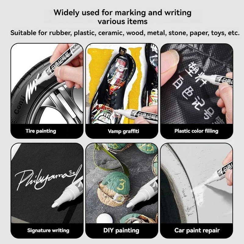 1/3/5pcs White Marker Paint Pe - Tee Height Marker ulasan dan harga
