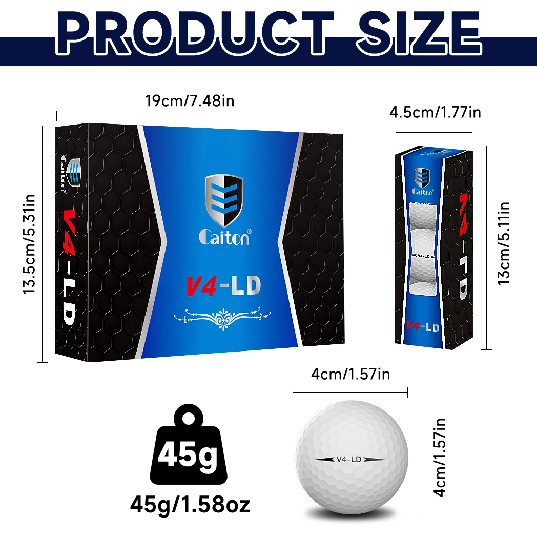 Caiton 12/6/3 Pcs Pro Golf Bal - Golf Ball Premium ulasan dan harga